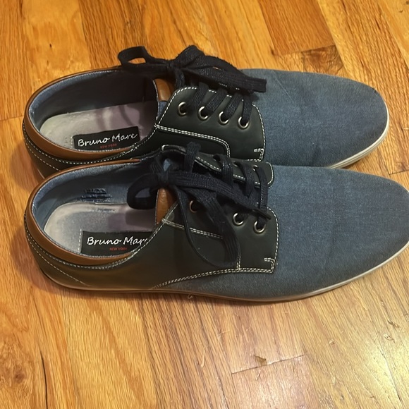 Discover the stylish Bruno Marc blue sneakers that elevate your footwear game. - Picture 2 of 5